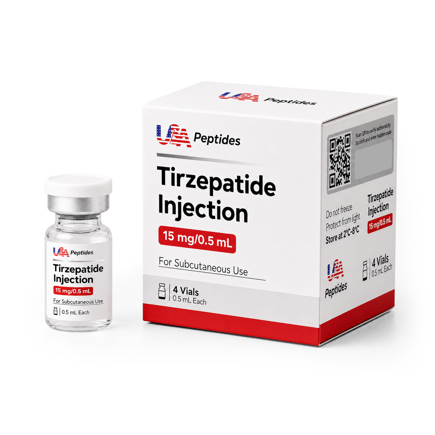 TIRZEPATIDE 15 mg / 0.5 mL — 4 Vials
